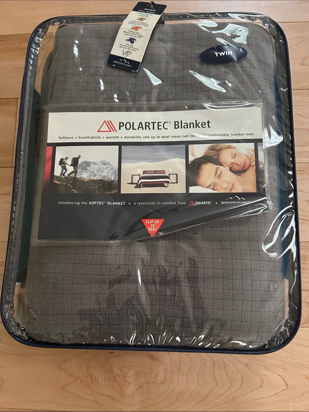 Polartec Berkshire Blanket Twin Softec Blanket - Gray